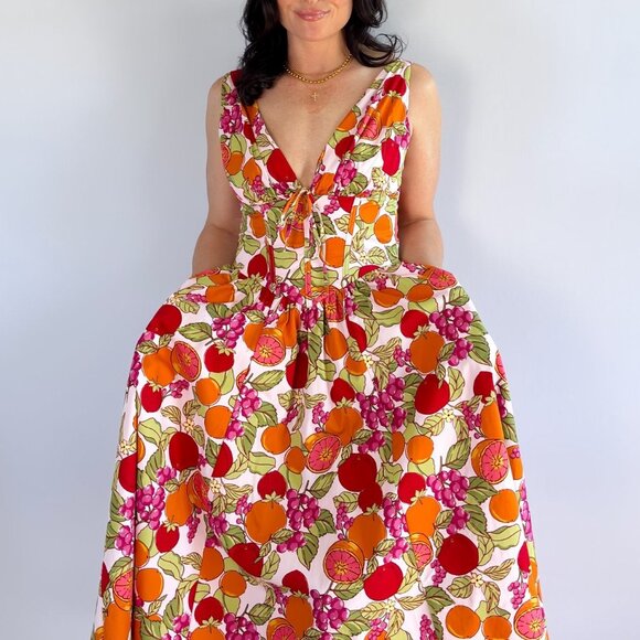 Midi Length Cotton Summer Dresses | Corset Dress - Picture 4 of 13